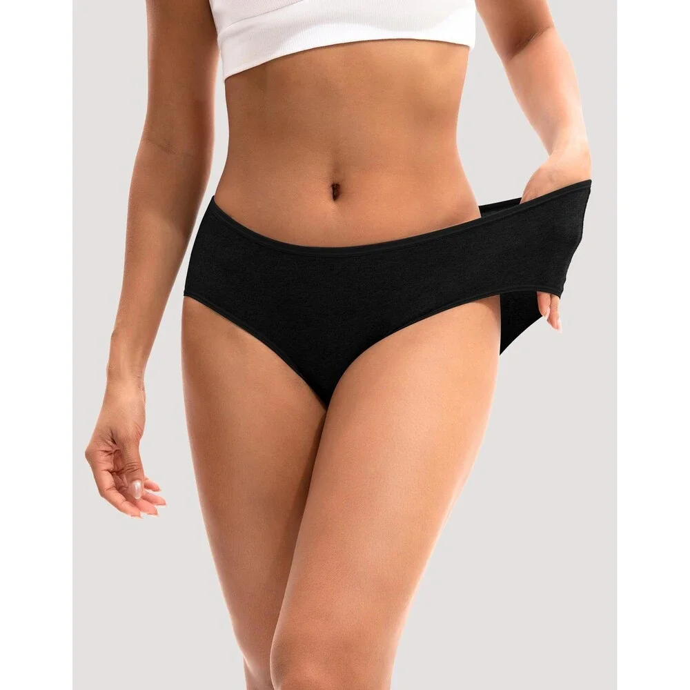 INNERSY Womens Underwear Cotton Hipster Panties Regular & Plus Size